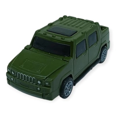 Çek Bırak Arabalar 10 Cm - Yeşil Çift Kabin Pick