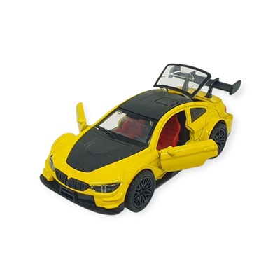 Çek Bırak Metal Arabalar 12 cm - 3671C - Sarı