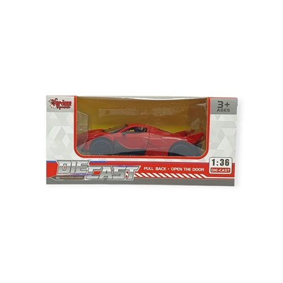 Çek Bırak Metal Arabalar 13 cm - SR2212- Kırmızı