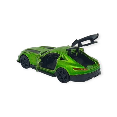 Çek Bırak Metal Küçük Arabalar 8 cm - 6411A-10 - Yeşil