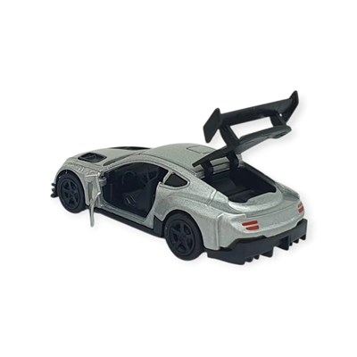 Çek Bırak Metal Küçük Arabalar 8 cm - 6411A-16 - Gümüş