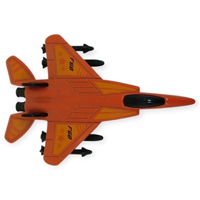 Çek Bırak Metal Mini Savaş Uçağı 10 cm - Kırmızı