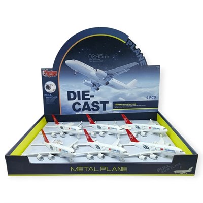 Çek Bırak Metal Uçak Sesli Işıklı