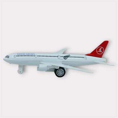 Çek Bırak Metal Yolcu Uçağı - 18 cm - Orta Boy