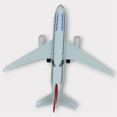 Çek Bırak Metal Yolcu Uçağı - 18 cm - Orta Boy