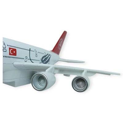 Çek Bırak Metal Yolcu Uçağı - 21 cm - Büyük Boy
