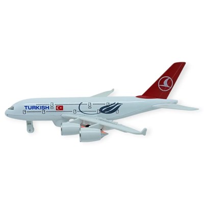 Çek Bırak Metal Yolcu Uçağı - 21 cm - Büyük Boy