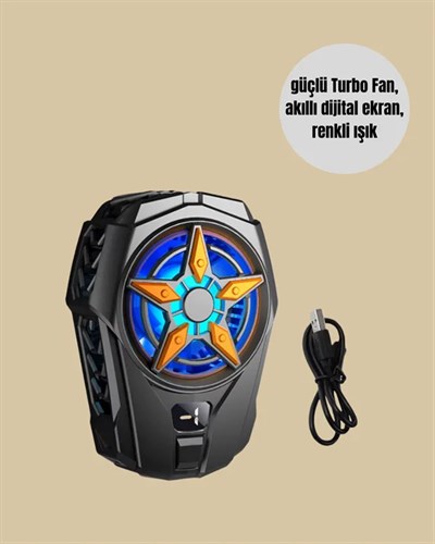 Cep Telefonu Radyatörü – Type-C, 2 Vitesli, Sessiz Soğutma Fanı