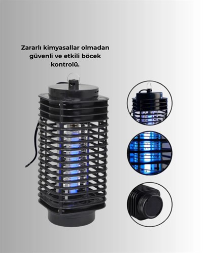 Çevre Dostu Elektrikli Sivrisinek Öldürücü Lamba – 50m² Etki Alanı