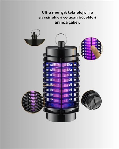 Çevre Dostu Elektrikli Sivrisinek Öldürücü Lamba – 50m² Etki Alanı