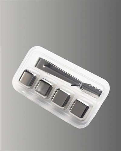 Çevre Dostu Metal Buz Küpü ve Kullanışlı Klips Seti