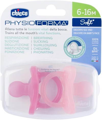 Chicco PhysioForma Soft 2li Silikon Emzik 6-16 Ay Kız