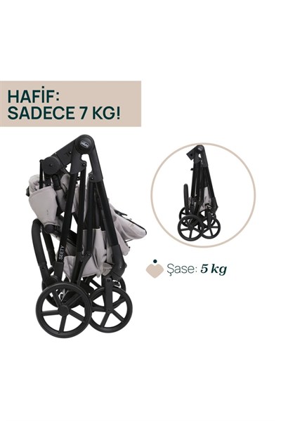 Chicco Seety Çift Yönlü Bebek Arabası - Florence Beige