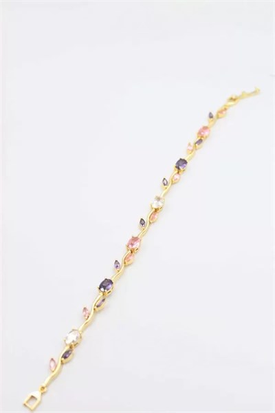 Çiçek Bileklik - Altın