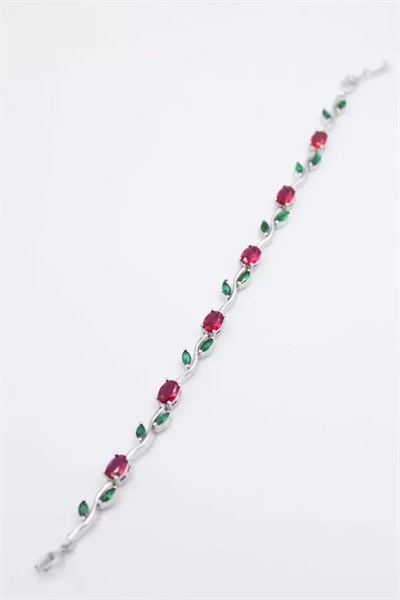 Çiçek Bileklik - Gümüş