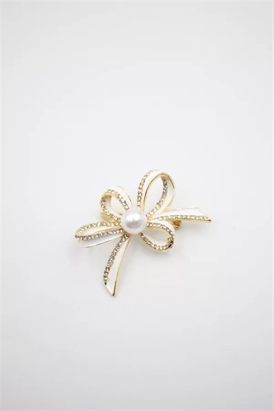 Çiçek Broş - Altın