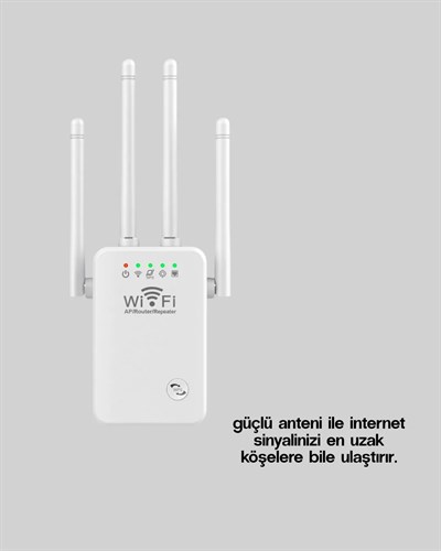Çift Bantlı Otomatik Kurulum WiFi Repeater Menzil Genişletici