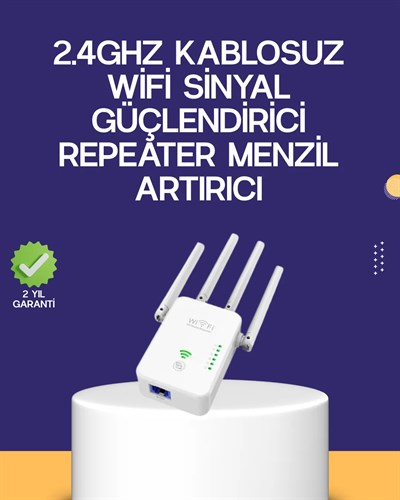 Çift Bantlı Otomatik Kurulum WiFi Repeater Menzil Genişletici