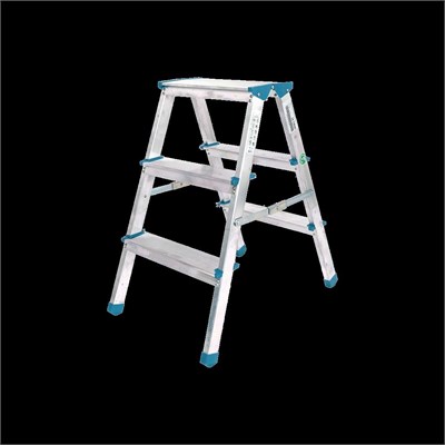 Çift Basamaklı 3+3 Alüminyum Merdiven 69 cm