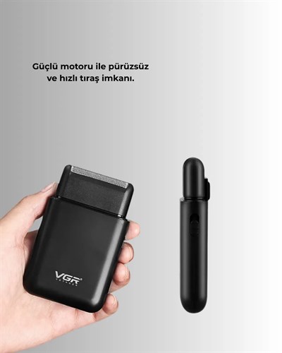 Çift Başlıklı Elektrikli Tıraş Makinesi | Suya Dayanıklı, Hafif ve Ergonomik
