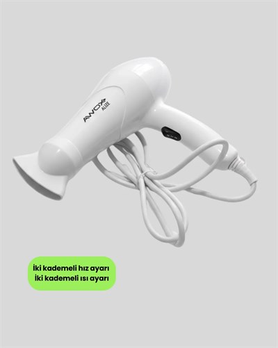 Çift Isı ve Hız Ayarlı Katlanabilir Saç Kurutma Makinesi