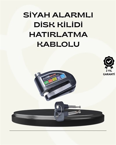 Çift Modlu 110dB Alarmlı Disk Kilidi Suya Dayanıklı
