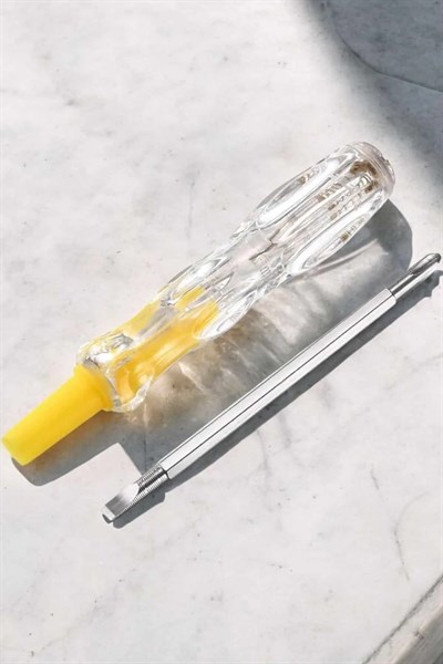 Çift Taraflı Elektrik Kontrol Kalemi Şeffaf Tornavida