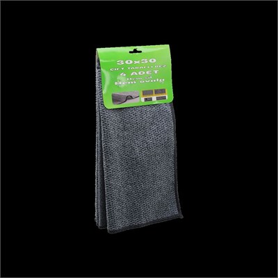 Çift Taraflı Mikrofiber & Tel Bez 4lü (30x30 cm) - Zor Kir İçin
