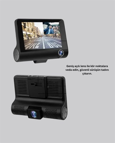 Çift ve Üçlü Lens Seçeneği ile Tüm Açılardan Kayıt Yapan Araç Kamerası