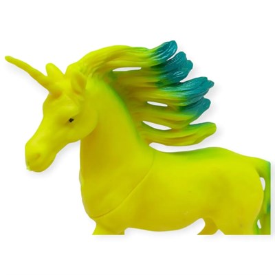 Çiftlik Hayvanları Serisi - Efsanevi Unicorn 12 cm - Sarı - Yeşil