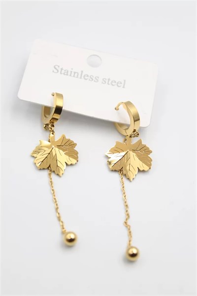 Çınar Ağacı Küpe - Altın