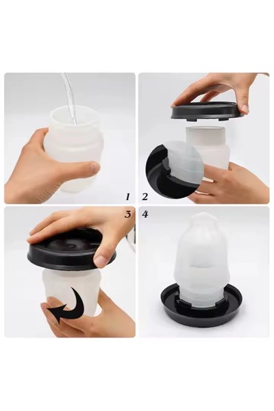 Civciv Suluk 0,75 ML Kaliteli Plastik + Tabak Yemlik