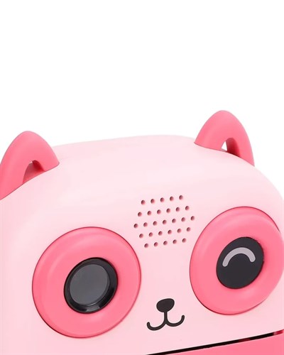 Çocuklar İçin Baskılı Mini Kamera 6 Kalem 5 Kağıt Rulosu Hediyeli Eğlenceli Fotoğraf Makinesi