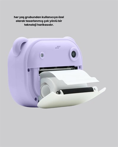 Çocuklar İçin Şipşak Baskı Kamera – 18 Efektli, Oyun ve Müzik Özellikli