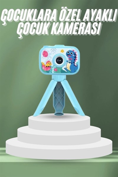 Çocuklara Özel Ayaklı Mini Fotoğraf Makinesi Dijital LCD Ekran