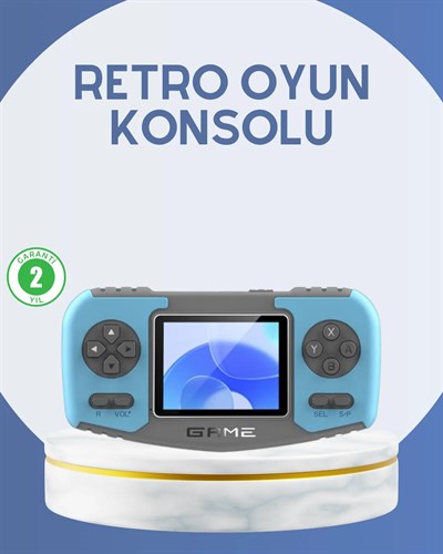 Çocuklara Özel Retro Oyun Konsolu Portatif Eğlence Cihazı
