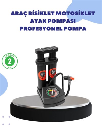 Çok Amaçlı Ayaklı Lastik Pompası Yüksek Hassasiyetli