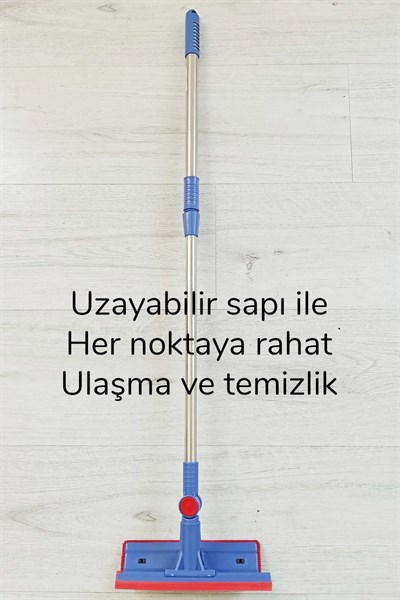 Çok Amaçlı Cam Silme Fırçası - Silikon Uçlu Çekçek - Tüy Toplayıcı Döner Başlıklı