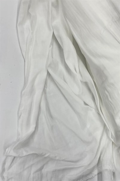 Çok Amaçlı Müslin Pamuklu Bebek Örtü ve Battaniye Kumaşı Müslin Bez Kırık Beyaz 11