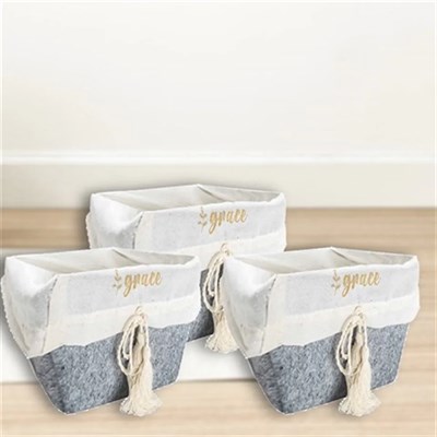 Çok Amaçlı Saklama Organizer Kutu Kare Keçe Sepet (maxi)