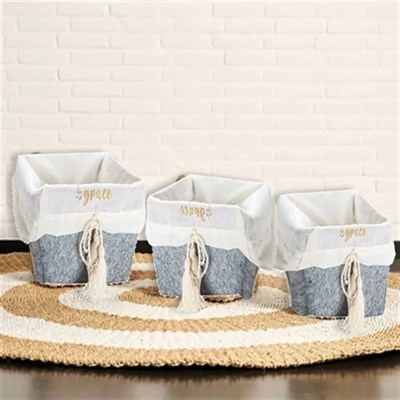 Çok Amaçlı Saklama Organizer Kutu Kare Keçe Sepet (maxi)