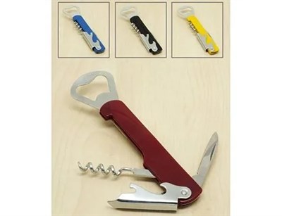 Çok Amaçlı ve Kullanışlı Metal Tirbişon - Açacak 4 Fonksiyonlu