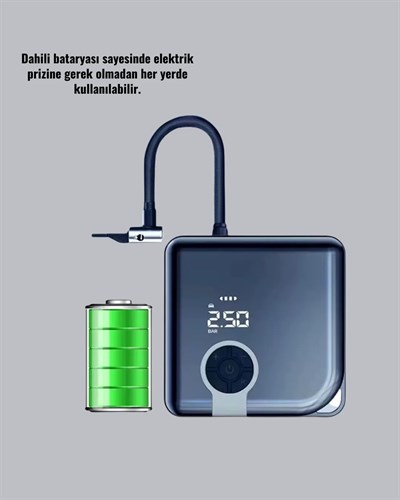 Çok Fonksiyonlu Akıllı Lastik Şişirme Cihazı