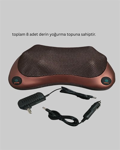 Çok Fonksiyonlu Boyun Bel Sırt Masaj Yastığı Araç İçi Uyumlu