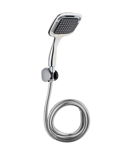 Çok Fonksiyonlu Siyah El Duşu Seti Spiral Hortum ve Duş Askısı Banyo Duş Başlığı