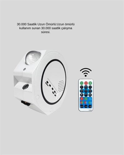 Çok Modlu Yıldız ve Okyanus Efektli Gece Işığı Projektörü