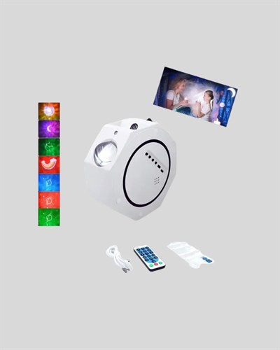 Çok Modlu Yıldız ve Okyanus Efektli Gece Işığı Projektörü