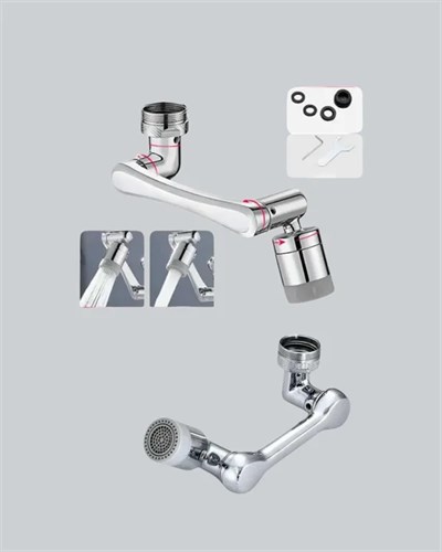 Çok Yönlü Dönebilen Musluk Başlığı 2 Fonksiyonlu Su Akışı