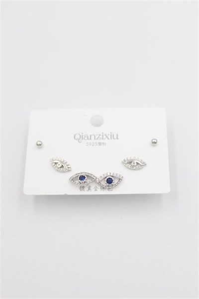Çoklu Set Küpe - Gümüş