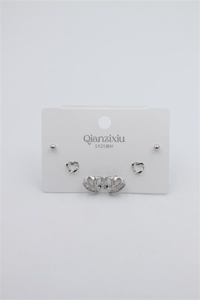 Çoklu Set Küpe - Gümüş